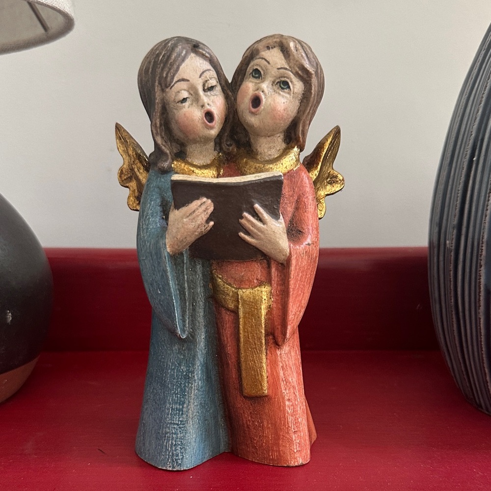 Singing Angel Figurine with Book